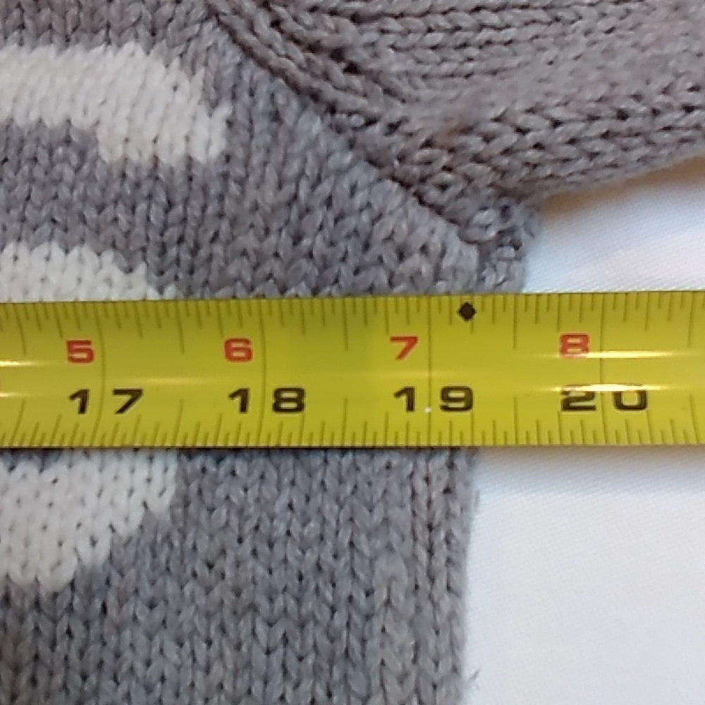 ROOTS Wool Cotton Knit Blend Light Grey Crew Neck Women's Sweater EUC - Picture 9 of 14